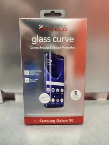 ZAGG Tempered Glass Curve Screen Protector for Samsung Galaxy S8 - Clear New - Picture 1 of 4
