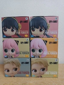 SPY x FAMILY Q Posket ~~ Loid Anya Yor Forger / A & B colour ~~ 6 kinds Full set - Foto 1 di 12