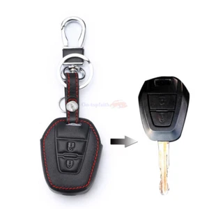 Fit ISUZU D-Max D Max DMax 2 Button Remote Key Fob Bag PU Leather Cover Case - Picture 1 of 8