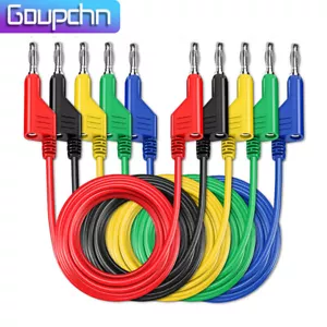 5 STCK. Stapelbar Banane auf Banane Stecker Testleitung Weichkabel für Multimeter 100 cm - Bild 1 von 7