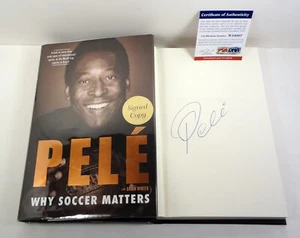Pele Brazil World Cup Signed Autograph Why Soccer Matters HC Book PSA/DNA COA - Picture 1 of 2