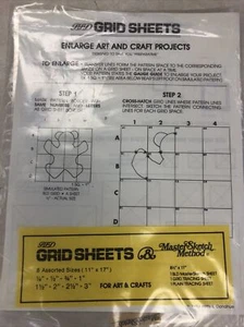 Master Sketch Method BLD Grid Sheets Enlarge Art Craft Projects 8 sizes 11x17 - Picture 1 of 5