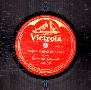 130ci. Ignace Jan Paderewski - Hungarian Rhapsody No. 2 (pts 1&2) - Vic 74805/6 - Imagen 1 de 1
