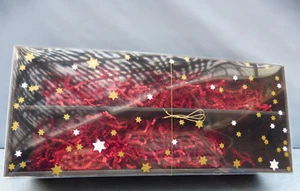 25419. Geschenkkarton Geschenkbox Sterne Weihnachten für 2 Flaschen - Bild 1 von 4