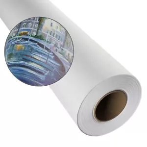 36"x40ft，Polyester Matte Waterproof Canvas Roll for Epson Aqueous Inkjet Printer - Picture 1 of 14