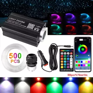 500pc Car Home Headliner Star Light kit Roof Twinkle Ceiling Lights Fiber Optic - Picture 1 of 57