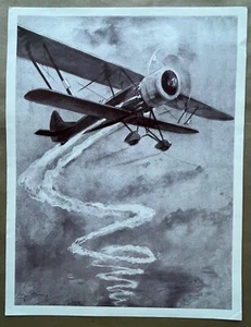 Póster Geo Ham en blanco ilustración de avión. - Imagen 1 de 1