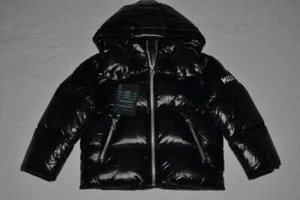 AUTHENTIC MACKAGE JESSE UNISEX Lustrous light down jacket 2-6 years BLACK NEW - Picture 1 of 7