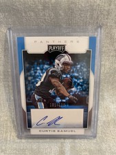 Curtis Samuel Autographed Playoff Card #161/199 2017 Panini Panthers