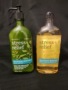 BATH & BODY WORKS STRESS RELIEF EUCALYPTUS SPEARMINT BODY LOTION & Body Wash - Picture 1 of 12