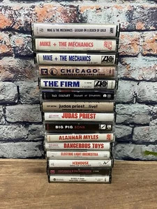 Lot of 15 Music Cassettes Rock Pop Steely Dan Judas Priest Mike & Mechanic etc. - Picture 1 of 5