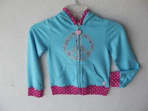 Chaqueta con Capucha Azul Niña Fluerish para Niñas Adornada Talla 6 NUEVA CON ETIQUETAS G82135 - Imagen 1 de 3