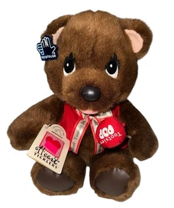 Tootsie Pop Vintage Applause Plüsch Teddybär braun Stofftier Spielzeug mit Etikett - Bild 1 von 9