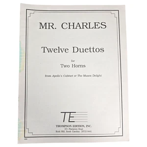 Mr. Charles Zwölf Duette für zwei Waldhörner Notenbuch Musik Vintage - Bild 1 von 8