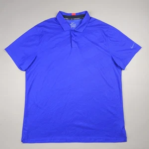 Nike Polo Shirt Mens XL Blue Dri-FIT Tiger Woods Golf Collection Performance - Picture 1 of 10