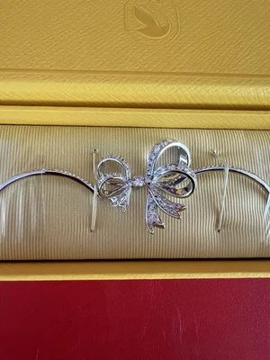 Arco Brazalete Swarovski Hyperbola, Blanco, Chapado en Rodio Nuevo Genuino💕❤️ Foto 1 de 4