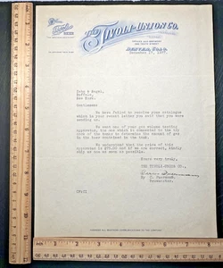 1937 TIVOLI UNION CO BREWERY LETTERHEAD BREWMASTER REQUEST ZAHM & NAGEL NY FP192 - Picture 1 of 7