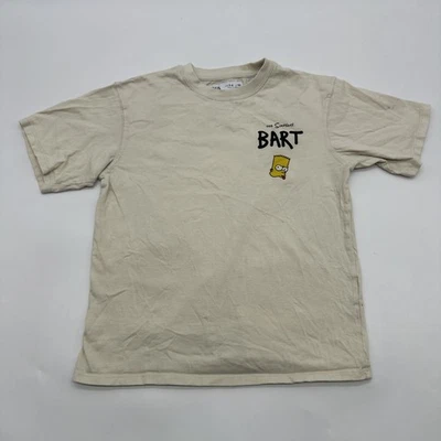 Zara T-shirt Youth Boys 9-10 Y Beige The Simpson Bart Aop..#33688 - Image 1 of 4