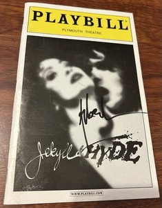 SEBASTIAN BACH JEKYLL & HYDE SIGNED PLAYBILL NYC THEATRE SKID ROW - Picture 1 of 1