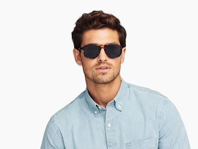 Warby Parker Hatcher W (wide) 225 Tortoise Oak Barrel Sunglasses - Image 1 of 4