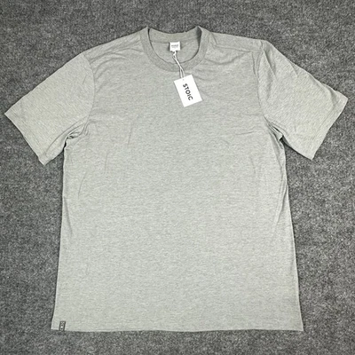 Camisa Estoica Para Hombres L Gris Jaspeado Informal Básica Suave Relajada Camiseta Manga Corta Nueva con Etiquetas Foto 1 de 4