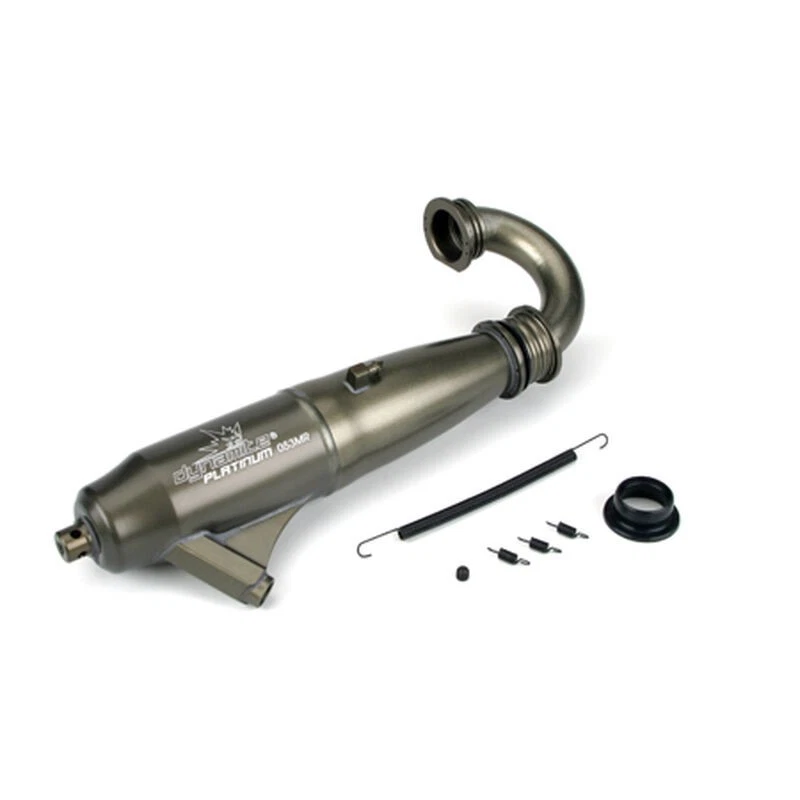 Dynamite 1/8 053 Mid-Range Inline Exhaust System: Hard Anodized - DYNP5003 - Image 1 of 1