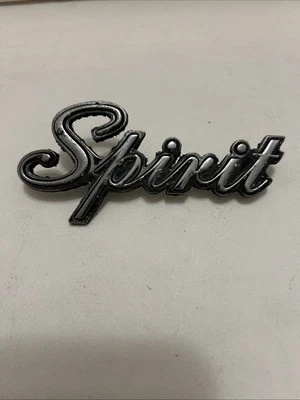 1AMC SPIRIT #3731070 FENDER EMBLEM BADGE  LATE  70’s-80’s METAL - Image 1 of 4