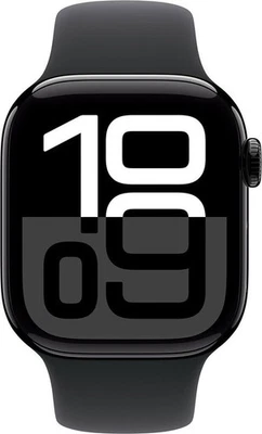 Apple Watch Series 10 (42mm) GPS Aluminium Diamantschwarz – ohne Zubehör - Bild 1 von 2