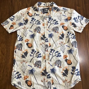 The North Face Desert Sun Flower Cactus Print Button Up Shirt Men's Medium - Picture 1 of 8