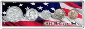 Birth Year Coin Gift Set, 1934-2021 - Picture 1 of 94