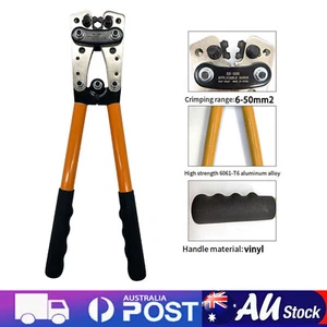 AU 50B Crimping Tool Lug Crimper Wire Wiring Pliers 6-50mm ² - Picture 1 of 7