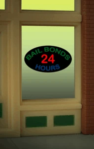 Miller Engineering Bail Bonds Flashing Neon Window Sign Light Works USA 8880 - Picture 1 of 1