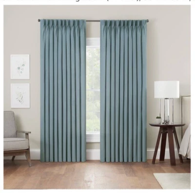 Panel Cortina Waverly Serendipity Poliéster Azul 50"x95" Filtrado de Luz Nuevo Foto 1 de 4