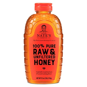 Nate's 100% Pure, Raw & Unfiltered Honey - Award-Winning Taste, 32oz. Squeeze Bo - Picture 1 of 7
