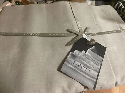 Conjunto de Capa de Edredom de Linho Belga LIBECO com 2 Fronhas de Travesseiro - Cinza - King - Novo com etiquetas - Imagem 1 de 4