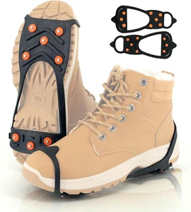 Ice Crampons Snow Grips, Anti-Slip Traction for Shoes/Boots, Lightweight - Picture 1 of 12