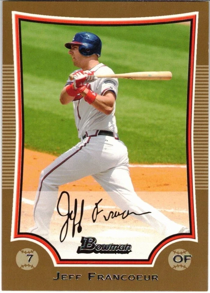 Jeff Francoeur 2009 Bowman Gold - Image 1 of 1