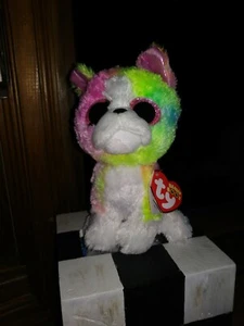 TY Beanie Boos 6" ISLA Dog Boo Claire's Exclusive Bulldog Glitter Eyes NEW w/tag - Picture 1 of 2