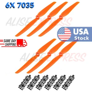 6 piezas 7035 (7x3,5") avión radiocontrol avión hélice eléctrica vendedor de EE. UU. - Imagen 1 de 4