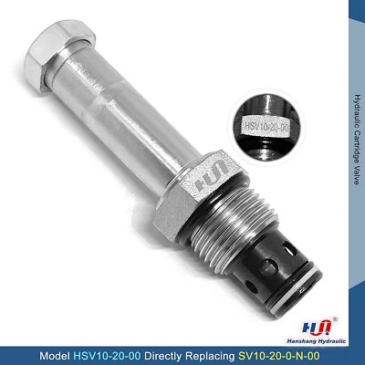 Válvula solenóide cartucho SV10-20 normalmente fechada bidirecional duas posições fluxo piloto - Imagem 1 de 4