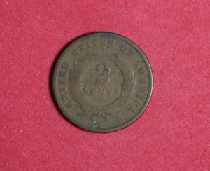 1868 -2 Cent Piece #P15298 - Picture 1 of 2