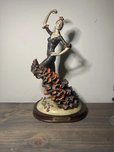 Statuina in resina di ballerina di flamenco collezione Da Vinci vintage - Foto 1 di 6