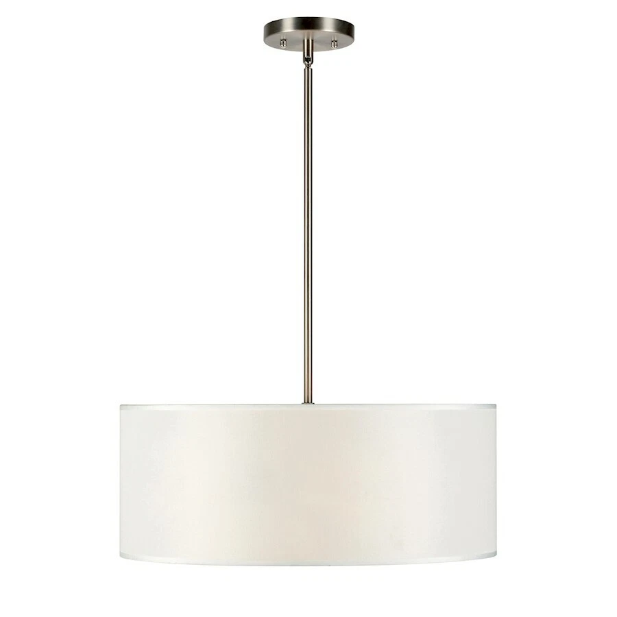 Colgante de tambor Forte Lighting Betty 3 luces 24", níquel cepillado - 2740-03-55 Foto 1 de 1