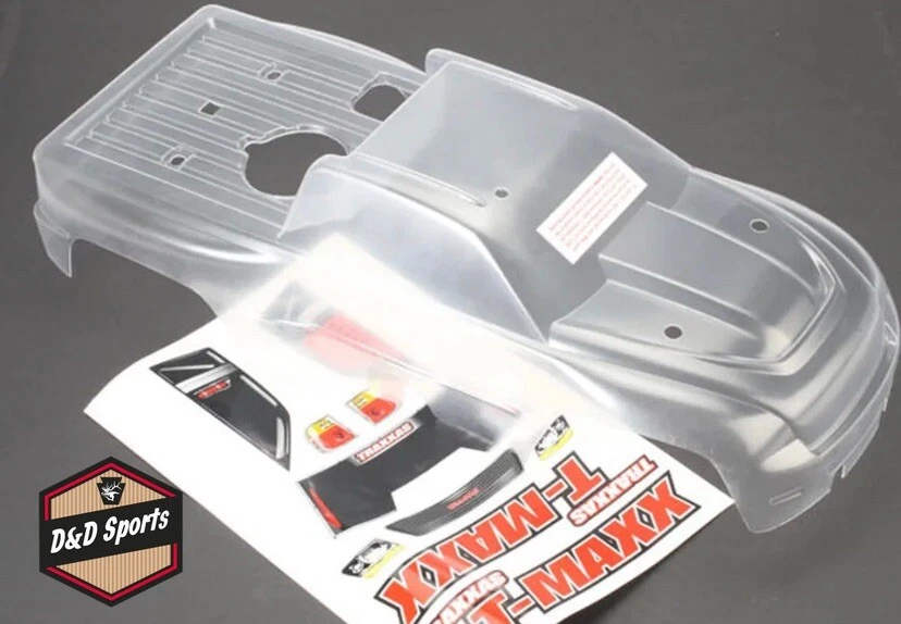 Traxxas 4921 - T-Maxx 3.3 Pre-Cut  Body, Clear - Image 1 of 1