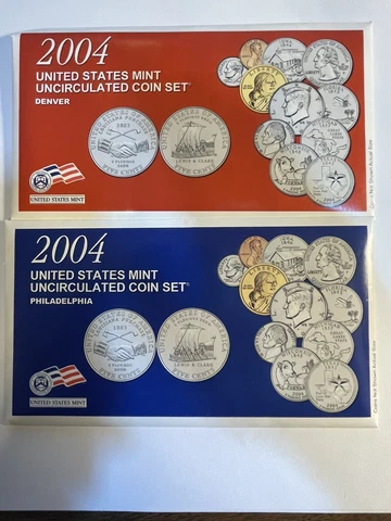 2004 UNCIRCULATED Genuine U.S. MINT SETS ISSUED BY U.S. MINT - (D1) Cover