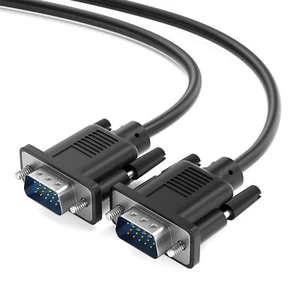 Câble VGA 5 m | pour PC TFT LCD CRT HD moniteur TV écran projecteur | 5 mètres - Photo 1/7
