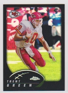 2002 Topps Chrome Refractor #65 Trent Green 180/599 Kansas City Chiefs - Picture 1 of 2