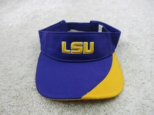 LSU Tigers Hat Cap Visor Strap Back Purple Yellow College Football Golf Logo Men - Picture 1 of 8