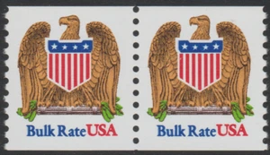 US 1991-93 SC# 2602 - Bulk Rate - One pair coil stamps - M-NH Lot # 481 - Picture 1 of 2