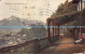 R375122 Salzburg vom Kapuzinerberg aus J Huttegger 1922 - Picture 1 of 4